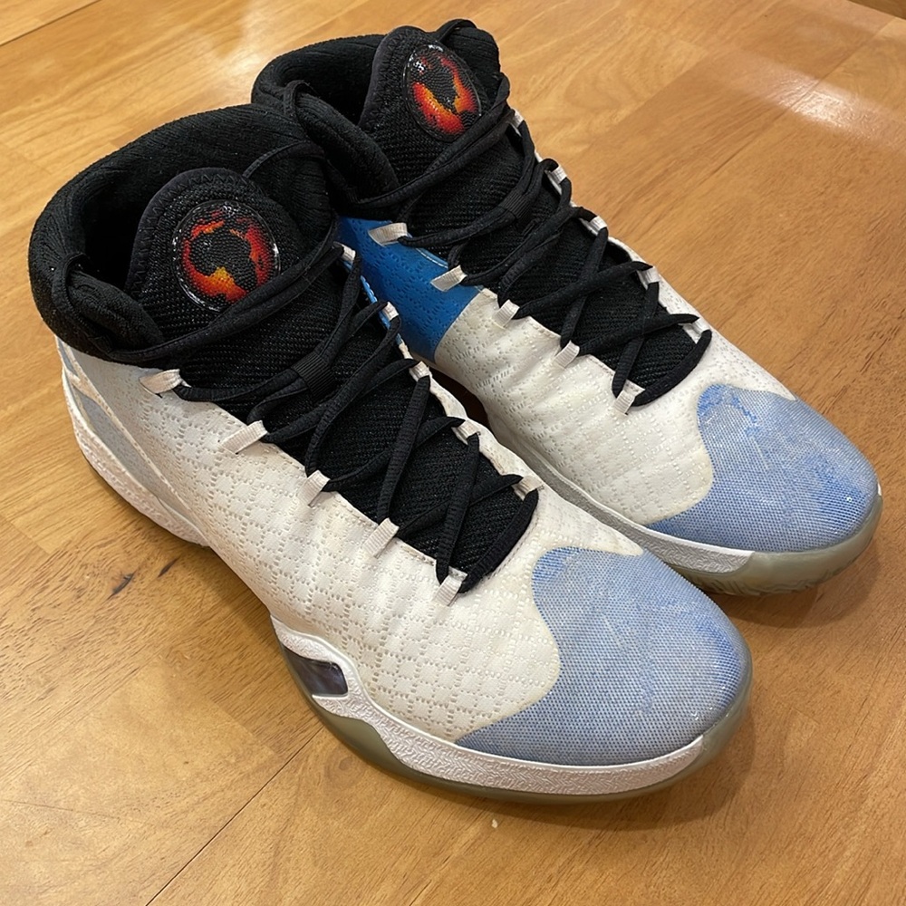 Nike Air Jordan 30 XXX UNC Blue White Mens 12.5 FlightSpeed Basketball Sneakers